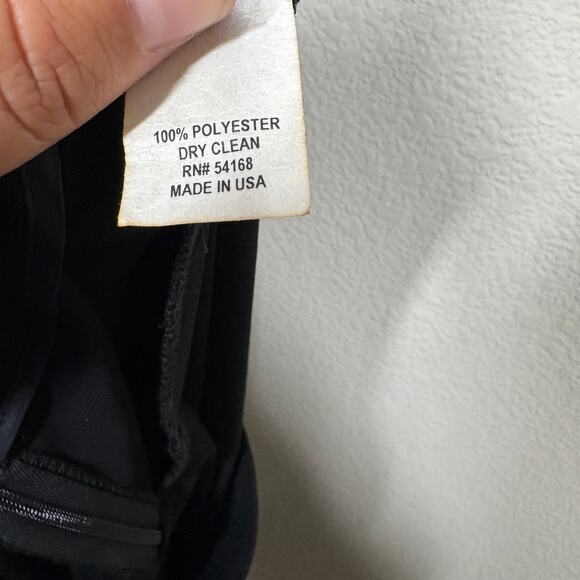 Elliott Lauren 6 Lori K Knee Length Skirt Draped Black Flared Handkerchief Hem - Picture 8 of 8